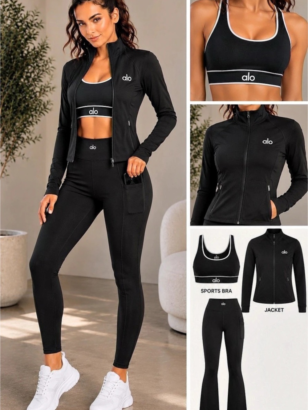 3 pc set Black Athletic